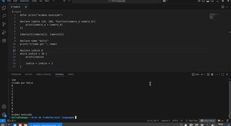 Uma mini linguagem de programação