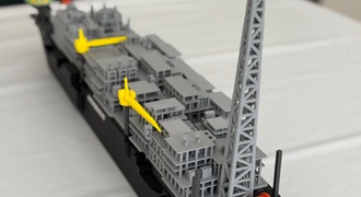 Modelo 3D de Plataforma de Petroleo desmontável