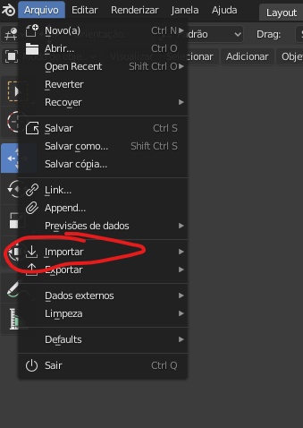 2)
depois clique em ''importar''