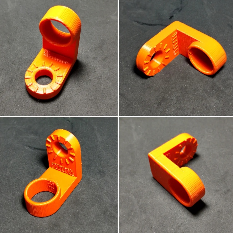 Suporte para a lâmpada.
Essa é a parte onde o spot de LED e o seu conector (GU10) serão montados na estrutura.