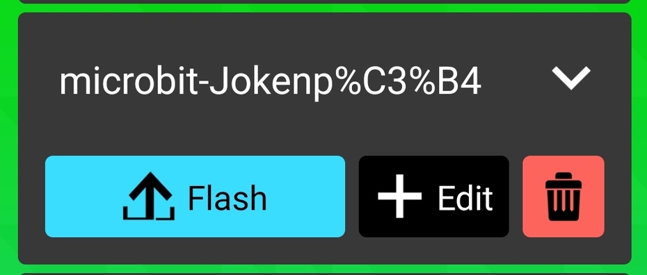 Computador: Clique para baixar e depois transfira o seu projeto pro micro:bit. Você pode unir também, precisará de um cabo USB compatível
Celular: Há um app que você pode baixar por bluetooth.
