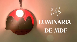 Luminária de MDF