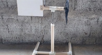 Mini usina eólica (de PVC)