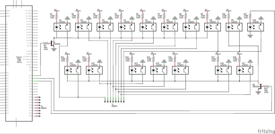 Circuito do teclado