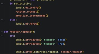 Código de python para identificar coordenadas do mouse