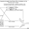 Ligação Sonoff Basic em Ventilador de teto
