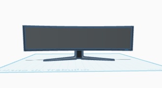Monitor curvado 3d