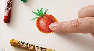 Giz pastel oleoso caseiro
