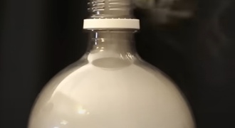 Nuvem na garrafa