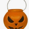 cesta de hallowen com caixa de leite