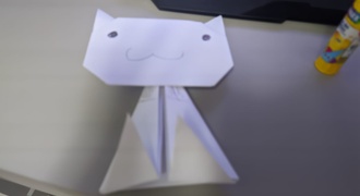 Gatinho de Papel (Origami)