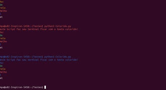 Script que torna seu terminal colorido!