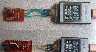 9V ou 12V do carregador de celular